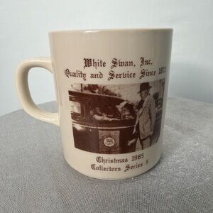 White Swan Inc. Christmas 1985 Collector Mug – Series 5 Vintage(F73)@